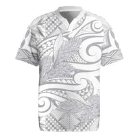 Lotu Tamaiti Samoa Siapo Rugby Jersey White Sunday With Teuila Torch Ginger