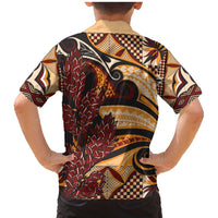 Vintage Samoa Siapo Family Matching Mermaid Dress and Hawaiian Shirt With Teuila Torch Ginger