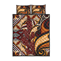Vintage Samoa Siapo Quilt Bed Set With Teuila Torch Ginger
