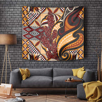 Vintage Samoa Siapo Tapestry With Teuila Torch Ginger