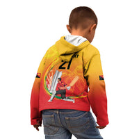 Custom Cricket PNG East Asia-Pacific Kid Hoodie Papua New Guinea Rise to Power - Polynesian Pride