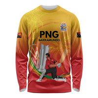 Custom Cricket PNG East Asia-Pacific Long Sleeve Shirt Papua New Guinea Rise to Power - Polynesian Pride