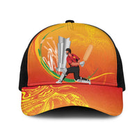 Cricket PNG East Asia-Pacific Mesh Trucker Cap Papua New Guinea Rise to Power LT9 One Size Black Gold - Polynesian Pride