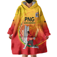 Custom Cricket PNG East Asia-Pacific Wearable Blanket Hoodie Papua New Guinea Rise to Power - Polynesian Pride