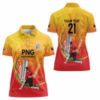 Custom Cricket PNG East Asia-Pacific Women Polo Shirt Papua New Guinea Rise to Power - Polynesian Pride