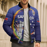 Custom Cricket Samoa East Asia-Pacific Bomber Puffer Jacket Samoa Storming the Limits - Polynesian Pride