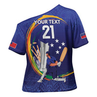 Custom Cricket Samoa East Asia-Pacific Cross Shoulder Shirt Samoa Storming the Limits - Polynesian Pride