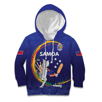 Custom Cricket Samoa East Asia-Pacific Kid Hoodie Samoa Storming the Limits - Polynesian Pride