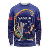 Custom Cricket Samoa East Asia-Pacific Long Sleeve Shirt Samoa Storming the Limits - Polynesian Pride