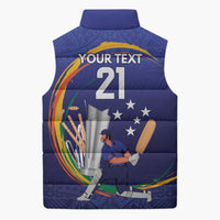 Custom Cricket Samoa East Asia-Pacific Sleeveless Puffer Jacket Samoa Storming the Limits - Polynesian Pride