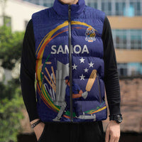 Custom Cricket Samoa East Asia-Pacific Sleeveless Puffer Jacket Samoa Storming the Limits - Polynesian Pride