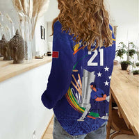 Custom Cricket Samoa East Asia-Pacific Women Casual Shirt Samoa Storming the Limits LT9 - Polynesian Pride