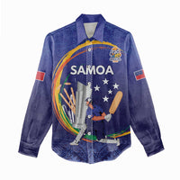 Custom Cricket Samoa East Asia-Pacific Women Casual Shirt Samoa Storming the Limits LT9 - Polynesian Pride