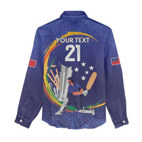 Custom Cricket Samoa East Asia-Pacific Women Casual Shirt Samoa Storming the Limits LT9 - Polynesian Pride