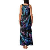 polynesia-ribbon-butterflies-family-matching-tank-maxi-dress-and-hawaiian-shirt-silver-fern-breast-cancer-with-papua-shell-pattern