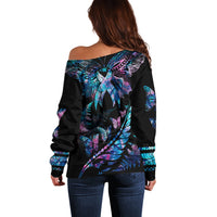 personalised-polynesia-ribbon-butterflies-off-shoulder-sweater-silver-fern-breast-cancer-with-papua-shell-pattern