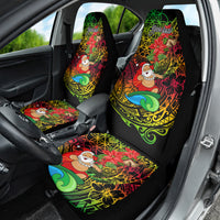 Personalised Vanuatu Joyeux Noel Car Seat Cover Christmas Santas God Yumi LT9 - Polynesian Pride