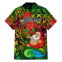 Personalised Vanuatu Joyeux Noel Family Matching Long Sleeve Bodycon Dress and Hawaiian Shirt Christmas Santas God Yumi LT9 - Polynesian Pride