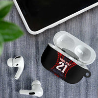 Custom New Zealand AirPods Case Maori Kiwiana Pattern Tukutuku Motif