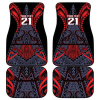 Custom New Zealand Car Mats Maori Kiwiana Pattern Tukutuku Motif