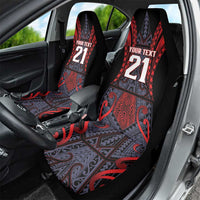 Custom New Zealand Car Seat Cover Maori Kiwiana Pattern Tukutuku Motif LT9 - Polynesian Pride