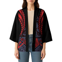 Custom New Zealand Kimono Maori Kiwiana Pattern Tukutuku Motif