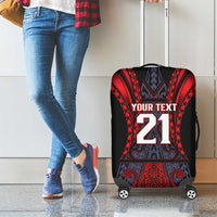 Custom New Zealand Luggage Cover Maori Kiwiana Pattern Tukutuku Motif LT9 - Polynesian Pride