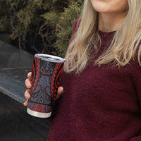 Custom New Zealand Tumbler Cup Maori Kiwiana Pattern Tukutuku Motif LT9 - Polynesian Pride