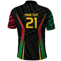 Custom Oceania Football Vanuatu Polo Shirt Polynesian Tribal Pattern