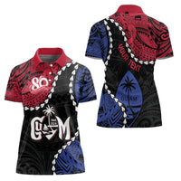 Personalized Guam 80th Anniversary Liberation Day Women Polo Shirt Tano I Man Chamoru Since 1944