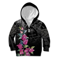 Guahan Puti Tai Nobiu Kid Hoodie Guam Bougainvillea Flower Art