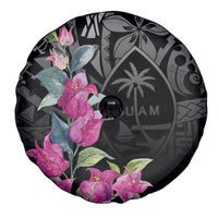 Guahan Puti Tai Nobiu Spare Tire Cover Guam Bougainvillea Flower Art