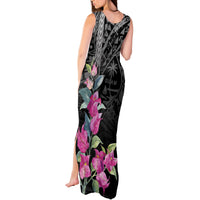 Guahan Puti Tai Nobiu Tank Maxi Dress Guam Bougainvillea Flower Art LT9 - Polynesian Pride