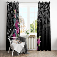 Guahan Puti Tai Nobiu Window Curtain Guam Bougainvillea Flower Art