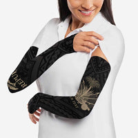 Personalized Haiti First Black Republic Arm Sleeves Negre Marron With Map And Flag - Polynesian Pride