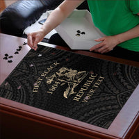 Personalized Haiti First Black Republic Puzzle Negre Marron With Map And Flag LT9 - Polynesian Pride