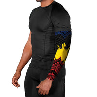 Personalized Philippines Arm Sleeves Polynesian Tribal Tattoo with Filipino Flag Motif - Polynesian Pride
