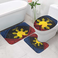 Personalized Philippines Bathroom Set Polynesian Tribal Tattoo with Filipino Flag Motif - Polynesian Pride