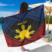 Personalized Philippines Sarong Polynesian Tribal Tattoo with Filipino Flag Motif