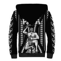 Custom Maori Fathers Day New Zealand Sherpa Hoodie Aroha Ahau Ki A Koe Papa - Black LT9 - Polynesian Pride