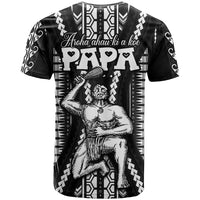 Custom Maori Fathers Day New Zealand T Shirt Arohaau Ki A Koe Papa Black LT9 - Polynesian Pride