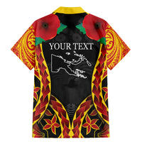 Personalised Papua New Guinea Remembrance Day Family Matching Mermaid Dress and Hawaiian Shirt