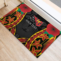 Personalised Papua New Guinea Remembrance Day Rubber Doormat