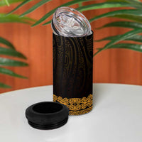 New Zealand Maori Kowhaiwhai 4 in 1 Can Cooler Tumbler Karaka Maui and Mangopare LT9 - Polynesian Pride