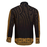 New Zealand Maori Kowhaiwhai Family Matching Puletasi and Hawaiian Shirt Karaka Maui and Mangopare LT9 - Polynesian Pride