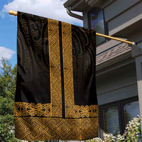 New Zealand Maori Kowhaiwhai Garden Flag Karaka Maui and Mangopare