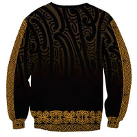 New Zealand Maori Kowhaiwhai Sweatshirt Karaka Maui and Mangopare LT9 - Polynesian Pride