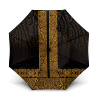 New Zealand Maori Kowhaiwhai Umbrella Karaka Maui and Mangopare - Polynesian Pride