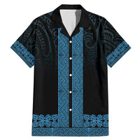 New Zealand Maori Kowhaiwhai Family Matching Mermaid Dress and Hawaiian Shirt Kikorangi Maui and Mangopare
