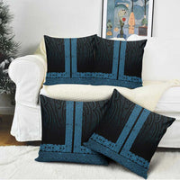 New Zealand Maori Kowhaiwhai Pillow Cover Kikorangi Maui and Mangopare - Polynesian Pride